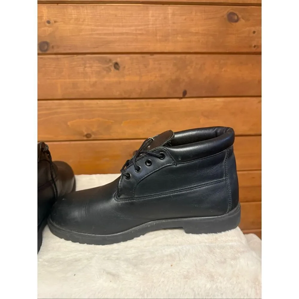 Timberland Men's 1973 Newman Waterproof Chukka Boots black leather Sz 10.5